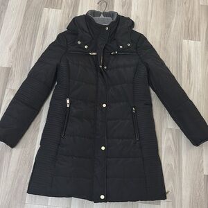 Coffee Shop New York Puffer Hooded ‎ Women's Coat Size Large